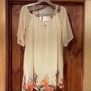 Lily Rose Cream Floral Dress